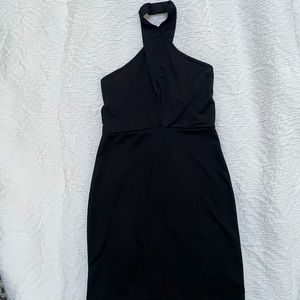 Missguided Cross Neck Halter Dress